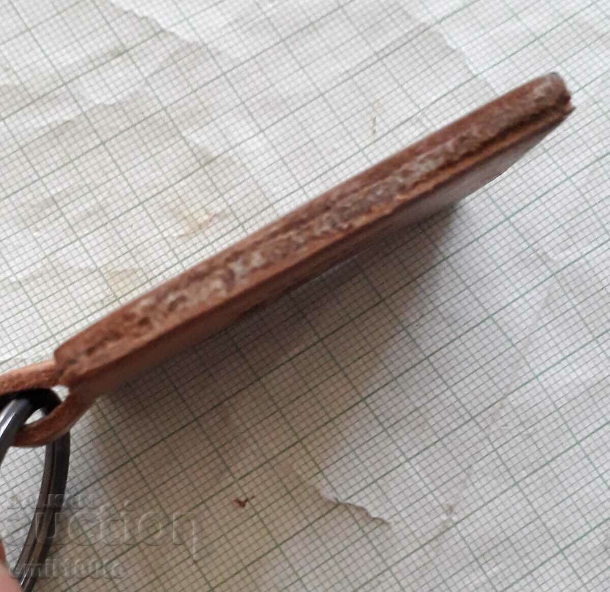 Stamped leather keychain Druzhinka magazine - 7 Stamped leather keychain Druzhinka magazine - 7