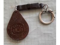 Stamped leather keychain Universiade Sofia 1977 TOTO