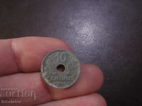 1943 10 centimeters ZINC - OCCUPATION