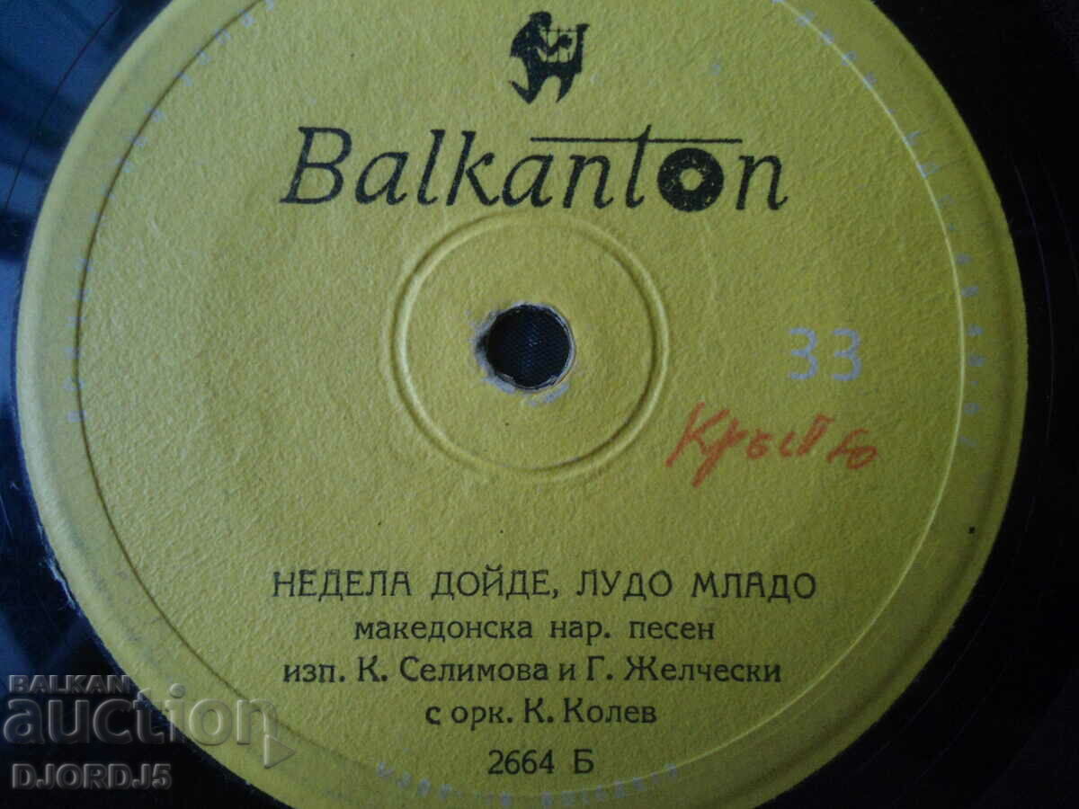 Tugina desolate to remain, 2664, gramophone record, small with price 1.00 BGN | € 0.51 Tugina desolate to remain, 2664, gramophone record, small with price 1.00 BGN | € 0.51