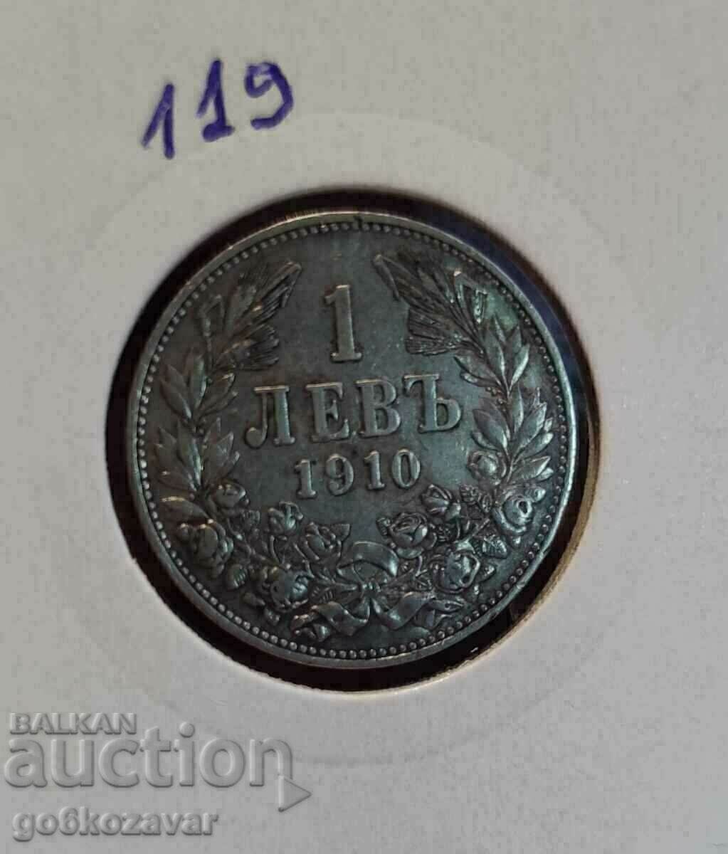 Аукцион България 1 лев 1910г сребро. Аукцион България 1 лев 1910г сребро.