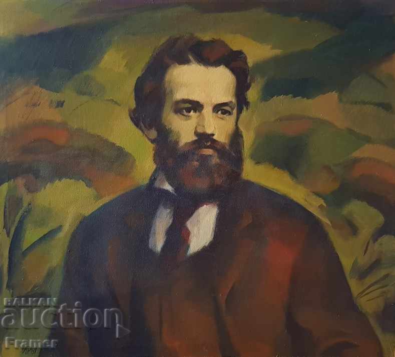 LARGE Painting by Iliya Rashkov 1981. Oil portrait with price € 320.00 | 625.87 BGN