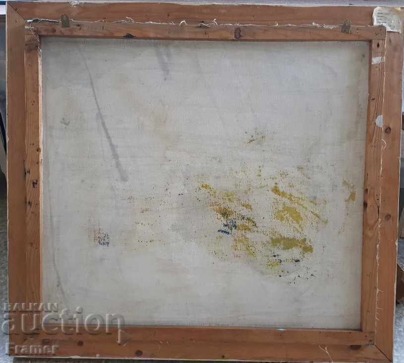 LARGE Painting by Iliya Rashkov 1981. Oil portrait - 7