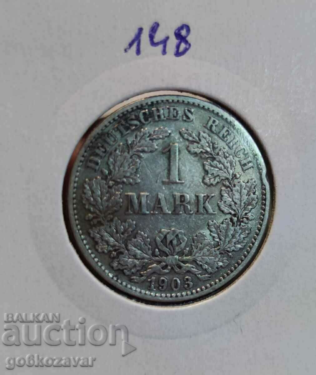 Germania 1 marca 1903 Argint! G !RR Rare Small Edition!