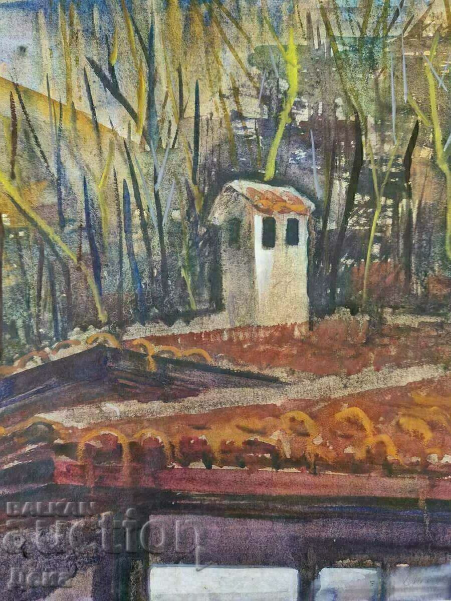 Delivery of Christ watercolor 1992 Delivery of Christ watercolor 1992