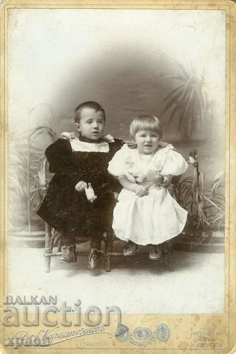FOTOGRAFIE VECHE - CARTON - D. KARASTOYANOV - SOFIA - 0358
