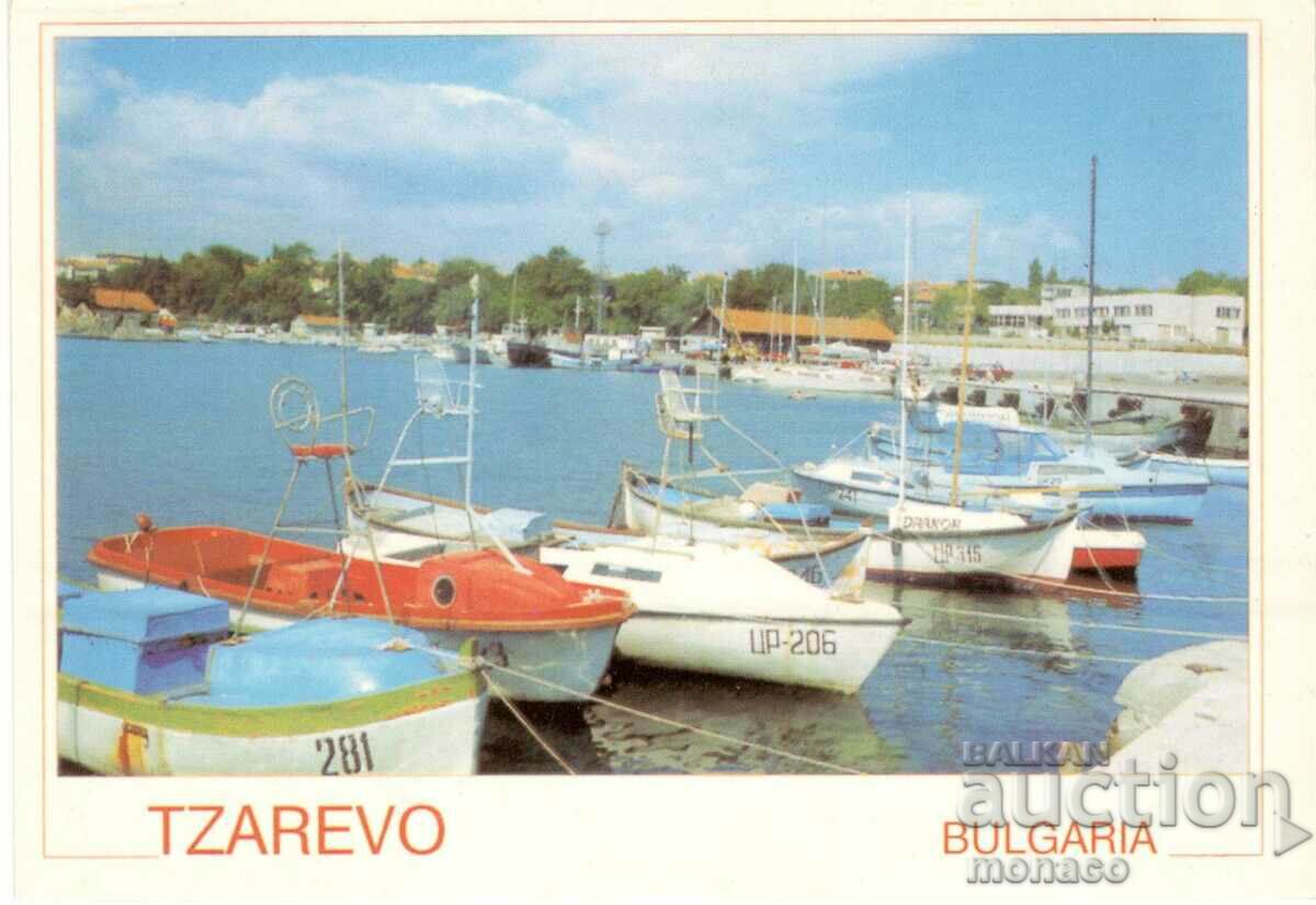 Carte poștală veche - Tsarevo, Port