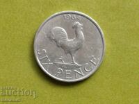 6 pence 1964 Malawi