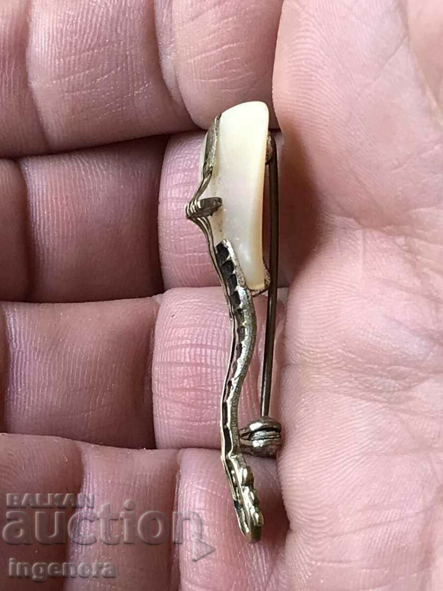 BROOCH SYMBOL METAL MOTHER OF PEARL BALALAYA GUITAR COLLECTIBLE - 6 BROOCH SYMBOL METAL MOTHER OF PEARL BALALAYA GUITAR COLLECTIBLE - 6