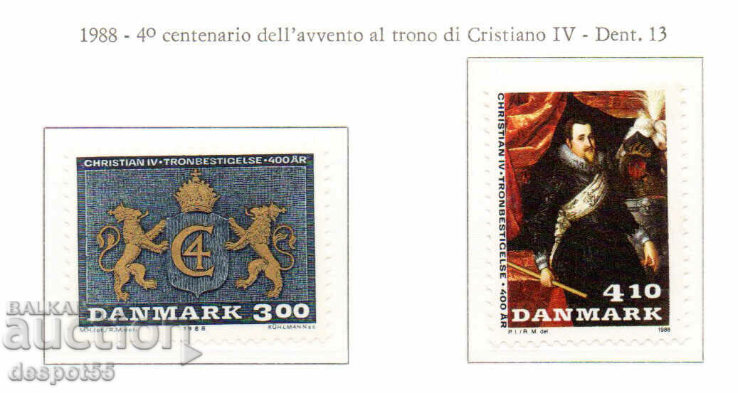1988. Denmark. 400 years from the coronation of King Christian IV.