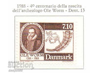 1988. Denmark. The 400th anniversary of the birth of Ole Worm.