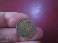 1955 год 1 цент Канада