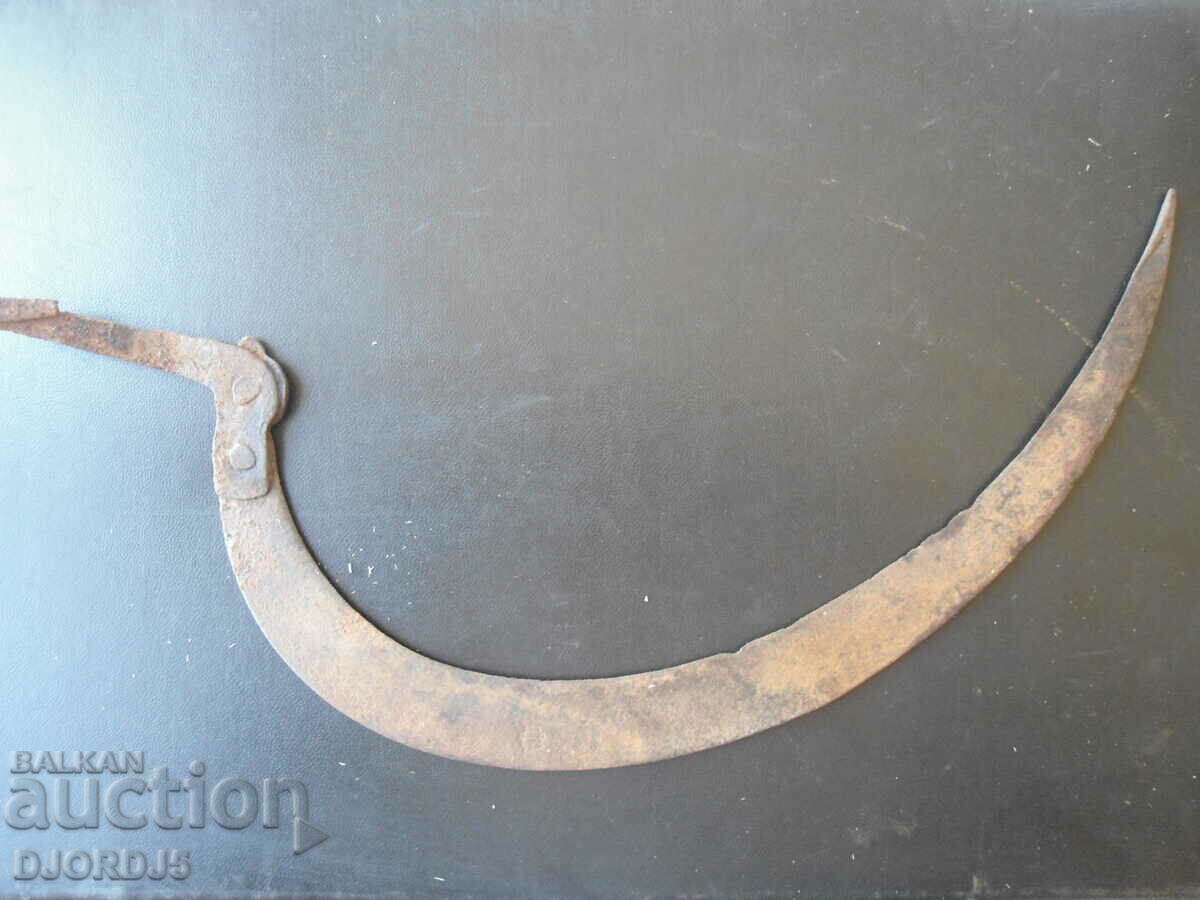 Old sickle, engraved, markings - 5 Old sickle, engraved, markings - 5