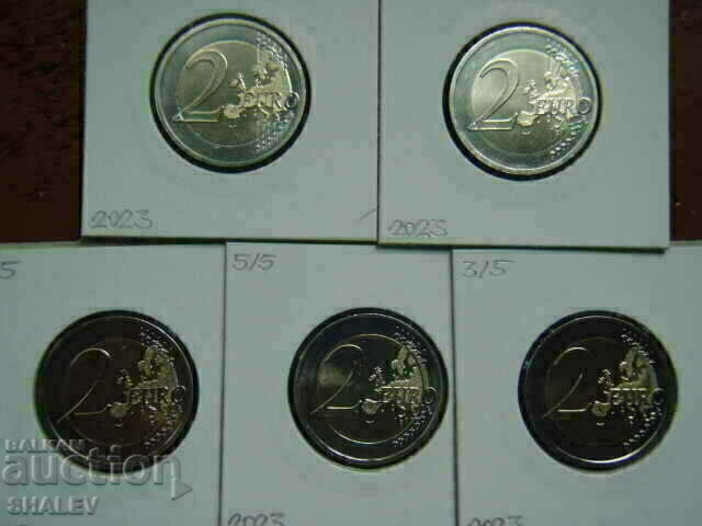Delivery of 2 Euro 2023 Germany "Hamburg" A,D,F,G,J /Germany/ - 2 euros