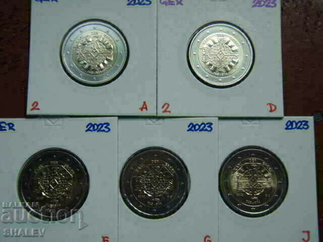 2 Euro 2023 Germany "Karl d'Grose" A,D,F,G,J Germany 2 euro with price 39.89 BGN | € 20.40