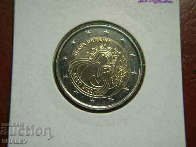 Auction 2 euro 2022 Estonia "Slava Ukraini" (2) /Estonia/ - 2 euro Auction 2 euro 2022 Estonia "Slava Ukraini" (2) /Estonia/ - 2 euro