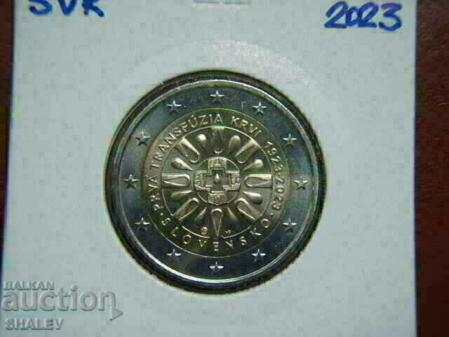 2 euro 2023 Slovakia "Tranfusia krvi"/ Slovakia (1) - 2 euro with price 9.49 BGN | € 4.85 2 euro 2023 Slovakia "Tranfusia krvi"/ Slovakia (1) - 2 euro with price 9.49 BGN | € 4.85