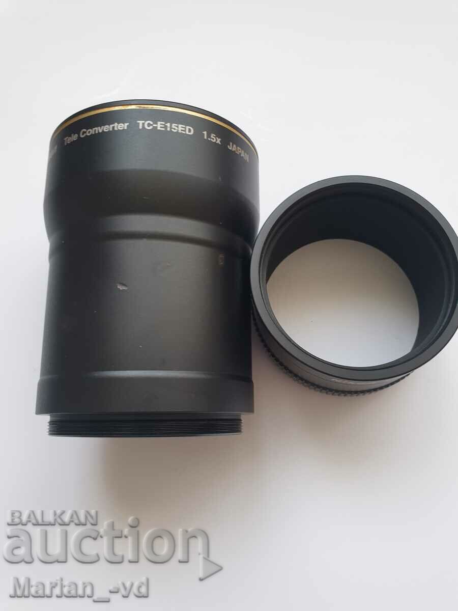 Φακός Nikon TC-E15ED 1,5x και δακτύλιος προσαρμογέα Nikon UR-E8 με τιμή 150.00 BGN | € 76.69 Φακός Nikon TC-E15ED 1,5x και δακτύλιος προσαρμογέα Nikon UR-E8 με τιμή 150.00 BGN | € 76.69