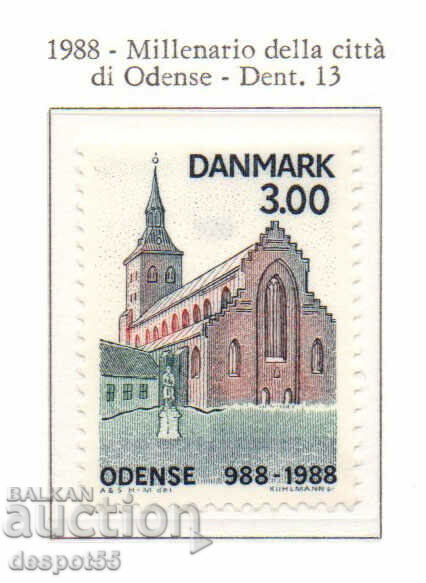 1988. Дания. 1000-годишнината на град Одензе.