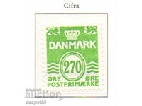 1988. Дания. Цифрови марки. Вълнообразни линии.