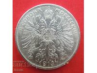 2 Korona 1913 Austro-Ungaria Argint CALITATE