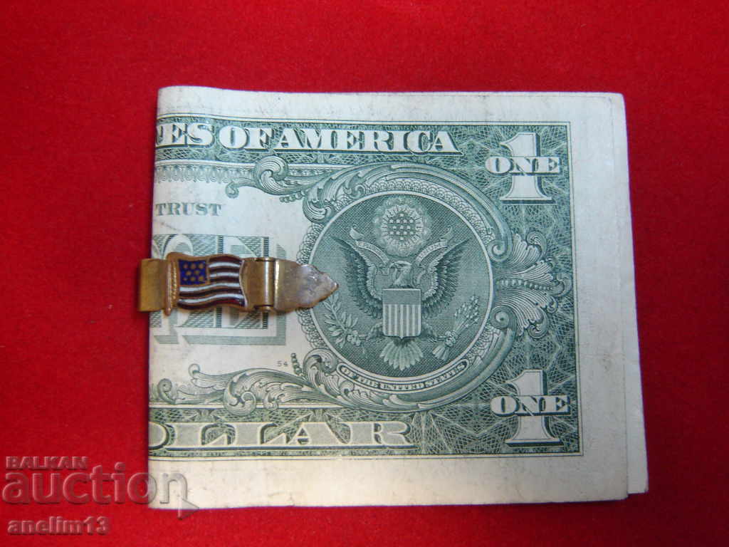 OLD BRONZE EMAIL MONEY CLIP - 5 OLD BRONZE EMAIL MONEY CLIP - 5