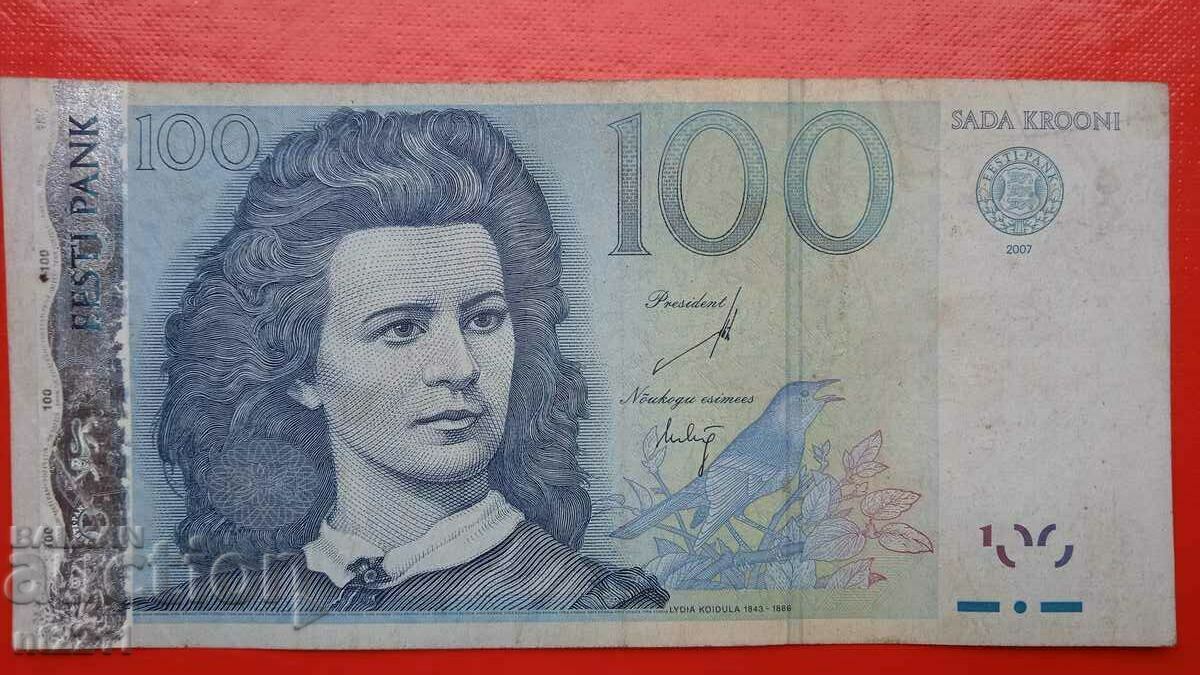 Банкнота 100 крони Естония
