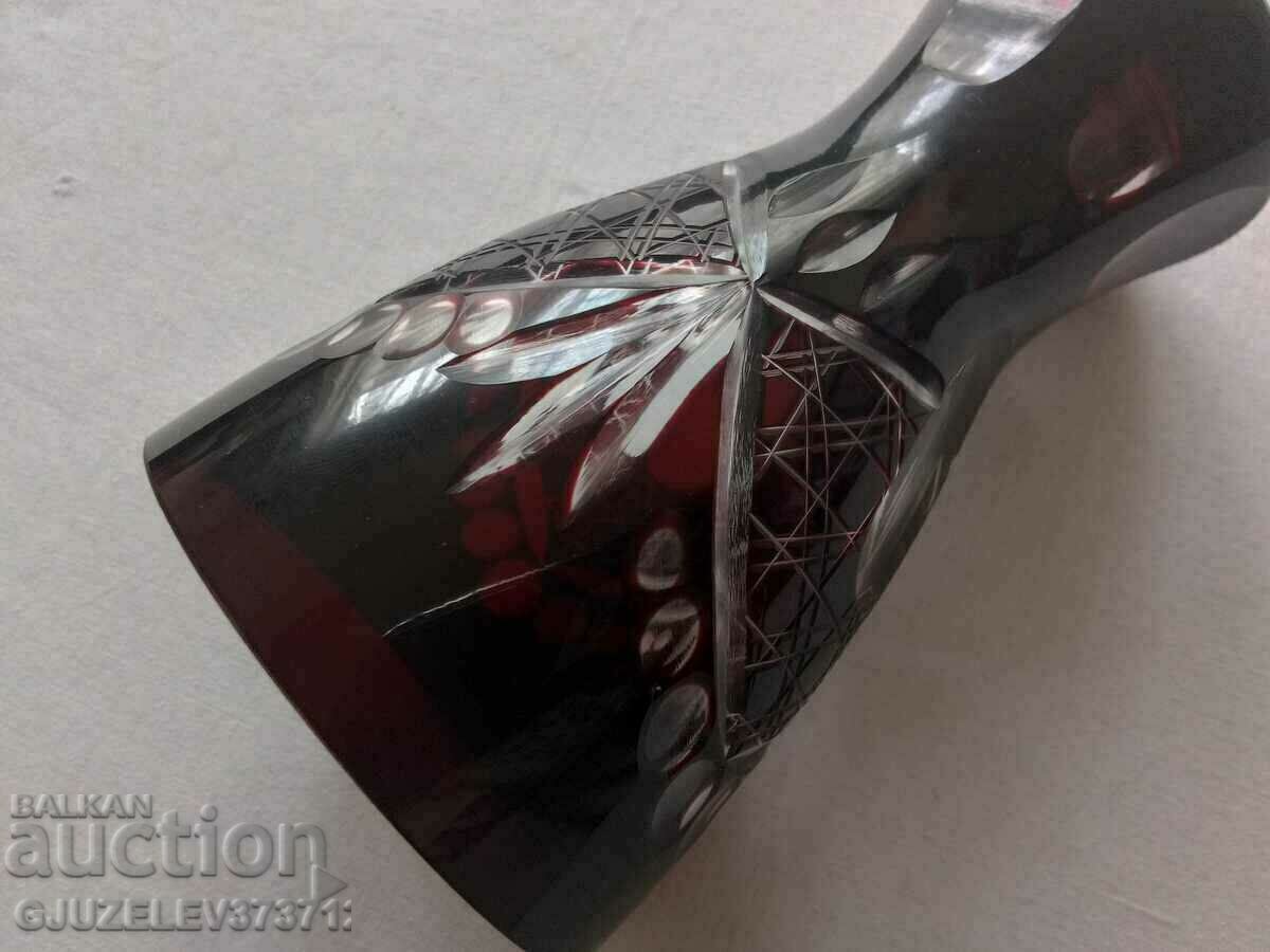 Доставка на Рязан кристал Винтидж- Ваза Рубинено червен Доставка на Рязан кристал Винтидж- Ваза Рубинено червен