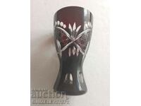 Cut Crystal Vintage - Ruby Red Vase