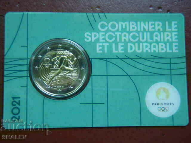 Licitație 2 euro 2021 Franța „Olympiada Paris 2024” (2) Franța 2 euro