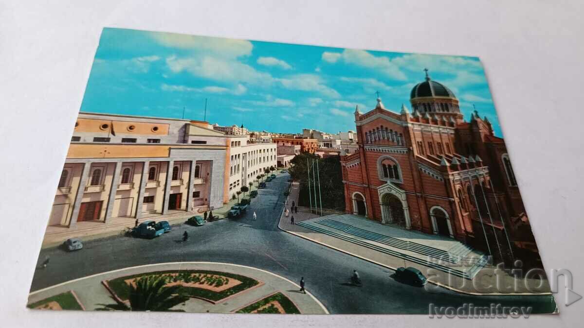 Carte poștală Catedrala din Tripoli 1972