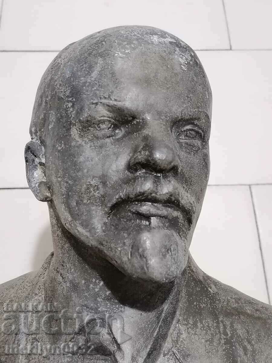 Aluminum bust of Lenin, figure, sculpture, statuette - 6 Aluminum bust of Lenin, figure, sculpture, statuette - 6