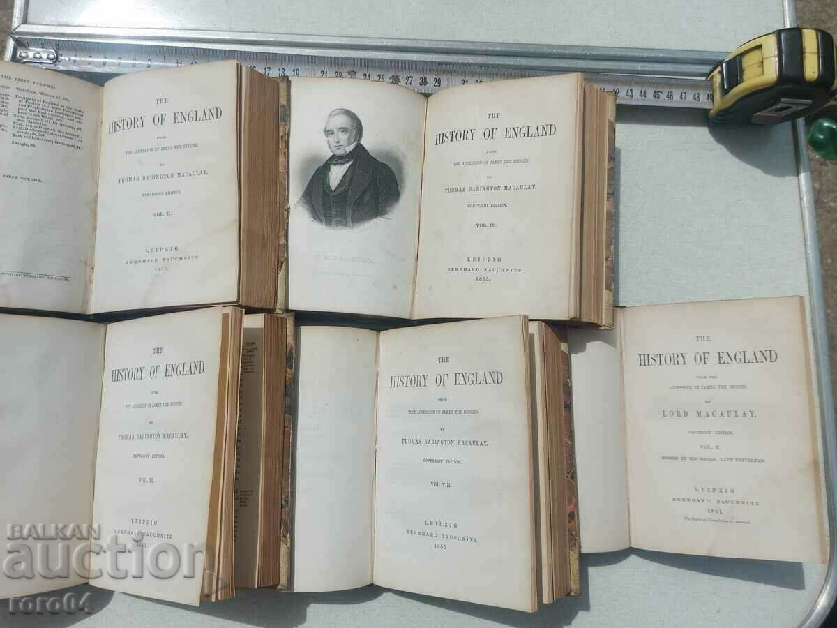 ΙΣΤΟΡΙΑ ΤΗΣ ΑΓΓΛΙΑΣ ΣΕ 10 ΤΟΜΟΥΣ 1849 - 1861 με τιμή € 699.99 | 1369.07 BGN