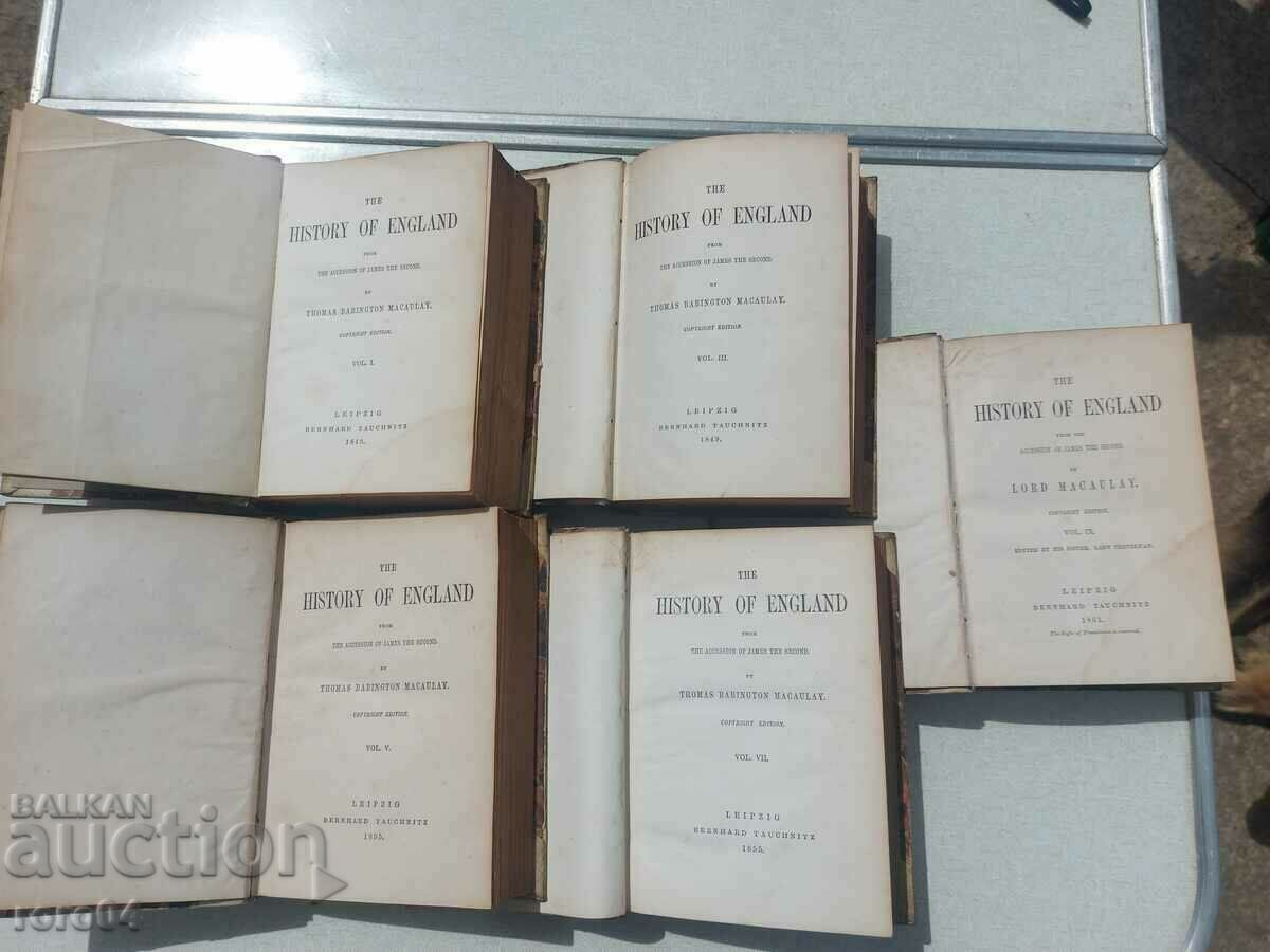 HISTORY OF ENGLAND IN 10 VOLUMES 1849 - 1861