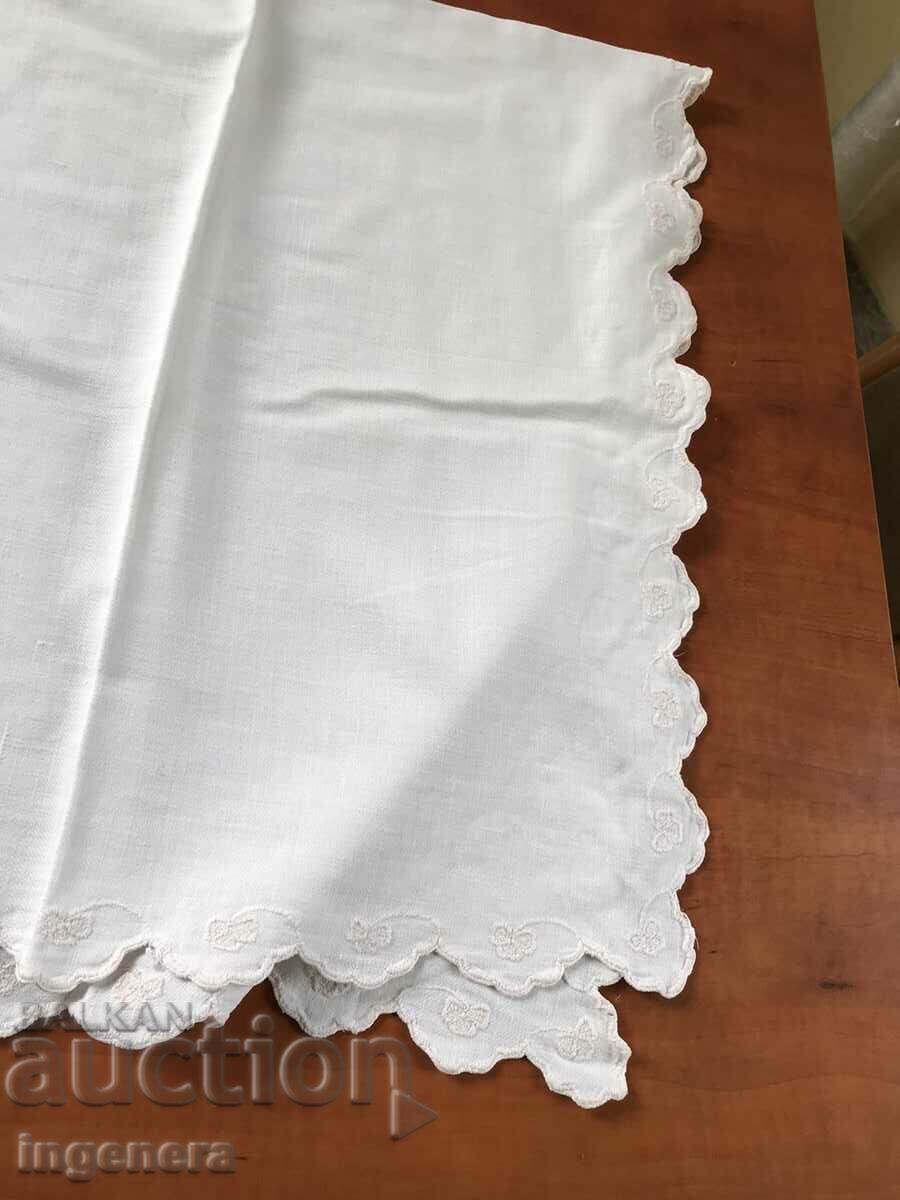 DIAPER COTTON EMBROIDERY BABY ANTIQUE-90 X 90 CM - 5