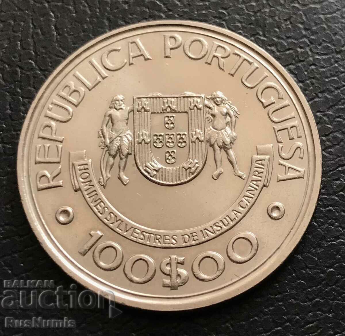 Portugal.100 escudos 1989.Canary Islands.UNC. with price 8.00 BGN | € 4.09 Portugal.100 escudos 1989.Canary Islands.UNC. with price 8.00 BGN | € 4.09