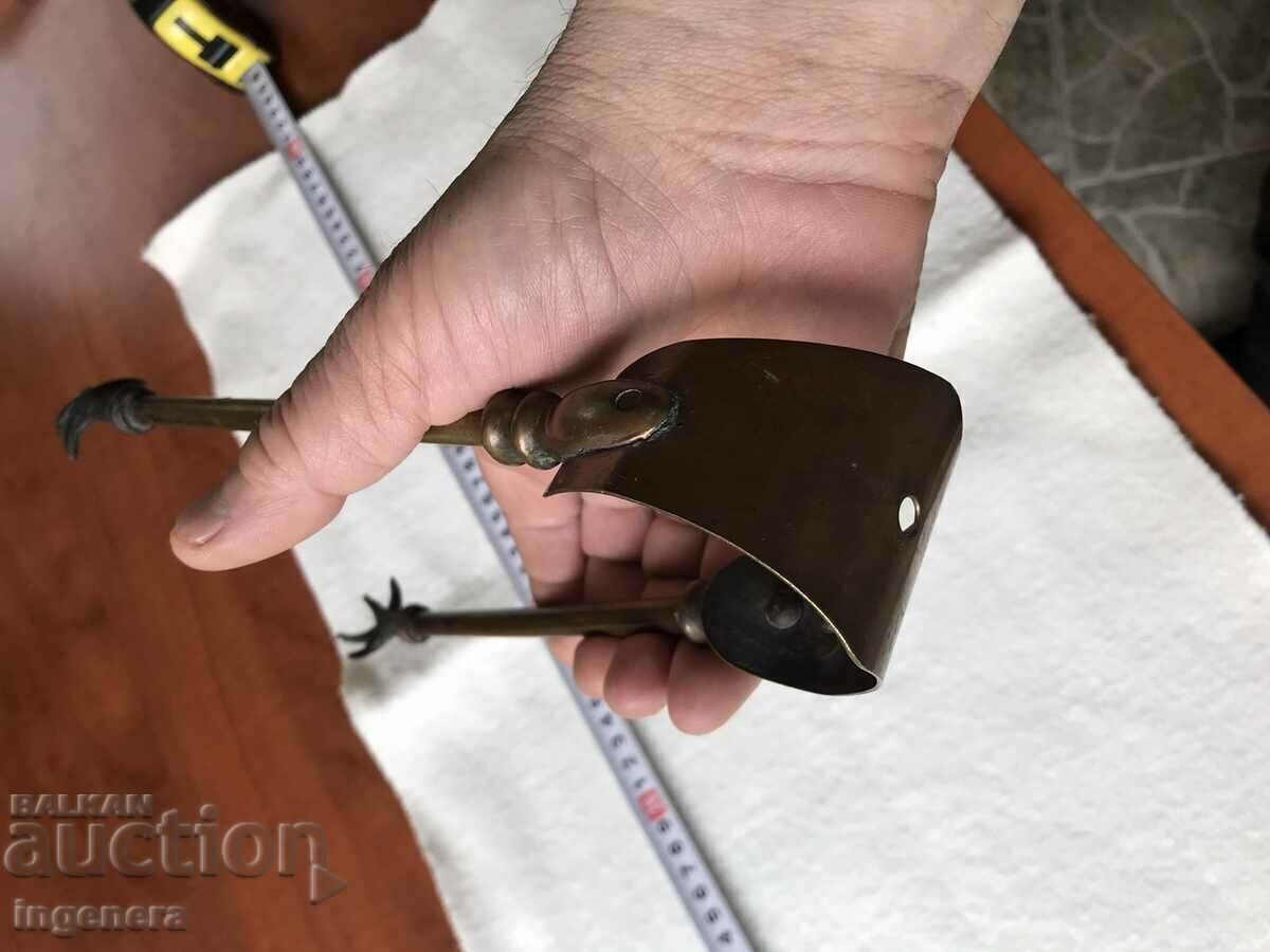 CLIP FOR FIREPLACE APPLIANCE BRASS BRONZE - 7