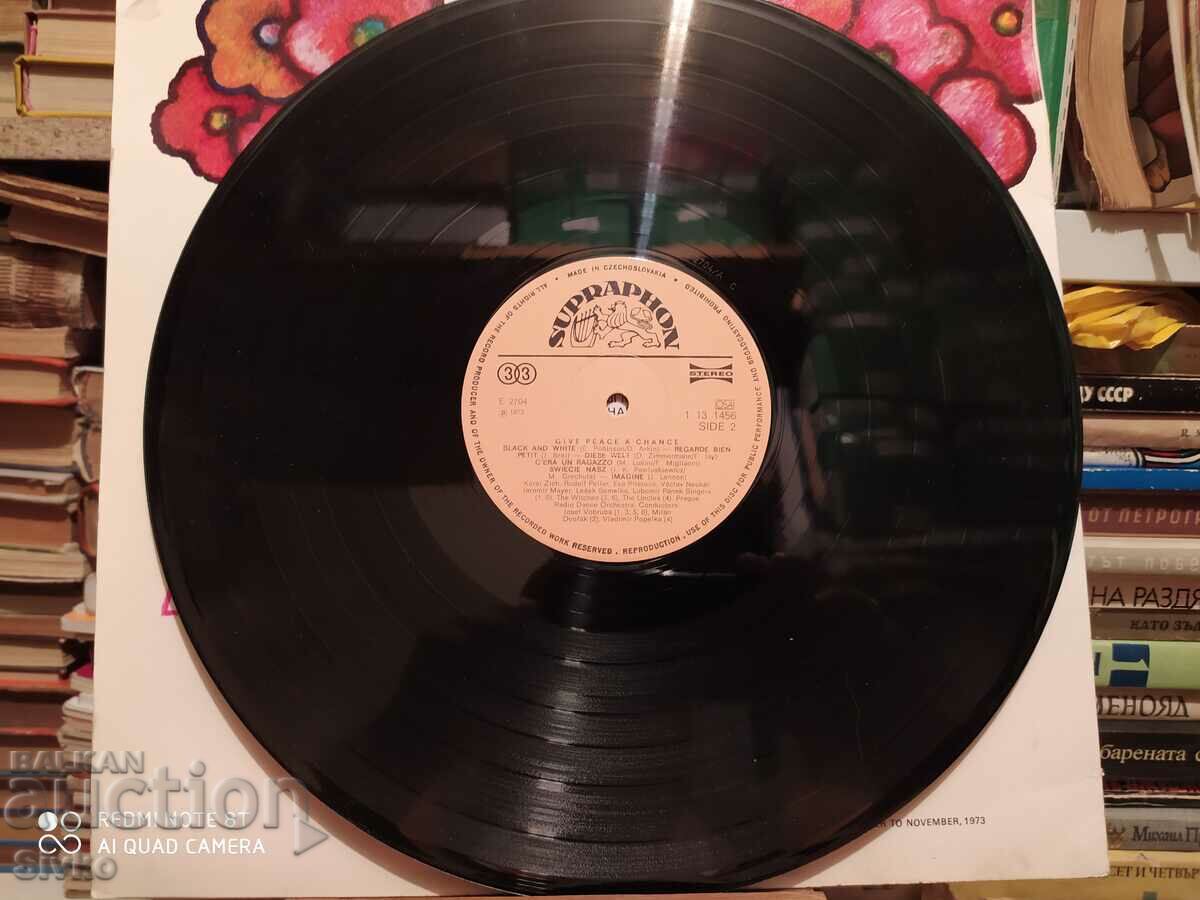 Auction Give peace a chance gramophone record Auction Give peace a chance gramophone record