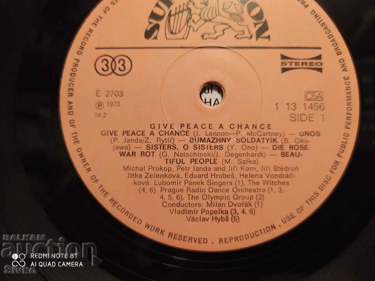 Give peace a chance gramophone record - 5 Give peace a chance gramophone record - 5