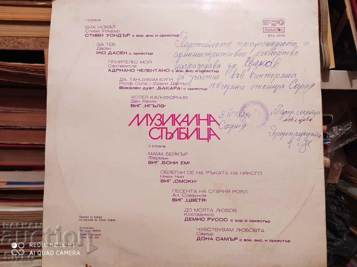 Gramophone record Music ladder with price 2.99 BGN | € 1.53 Gramophone record Music ladder with price 2.99 BGN | € 1.53