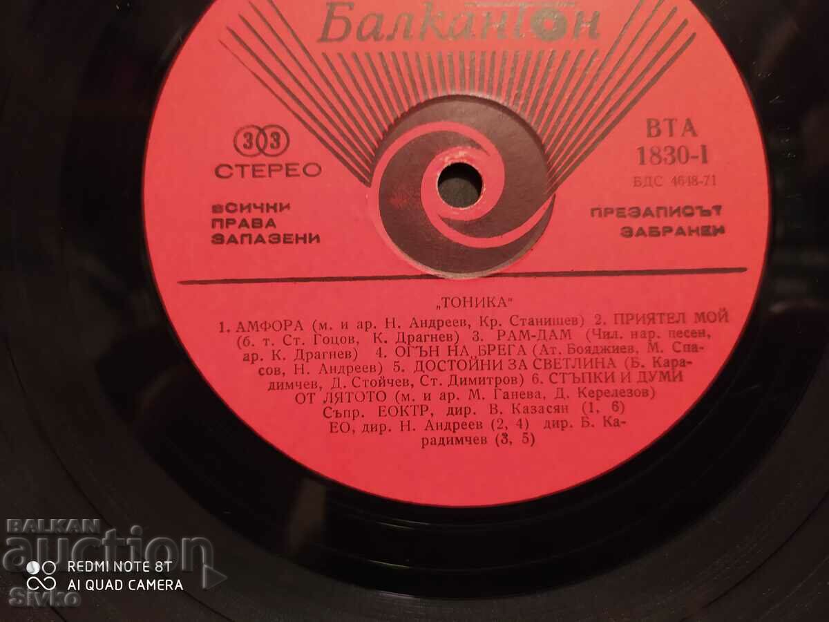 Gramophone plate Tonika - 5 Gramophone plate Tonika - 5