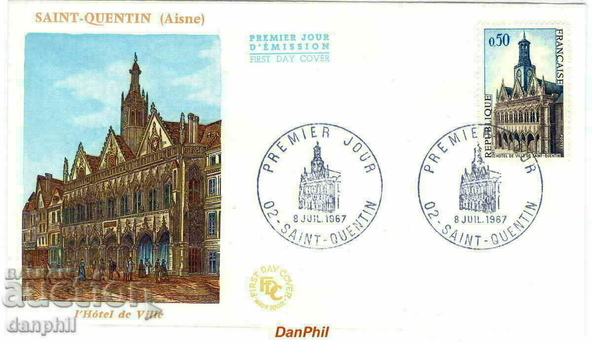 France - 1967 PPD/FDC - 07/08/1967 Saint-Quentin (Aisne)