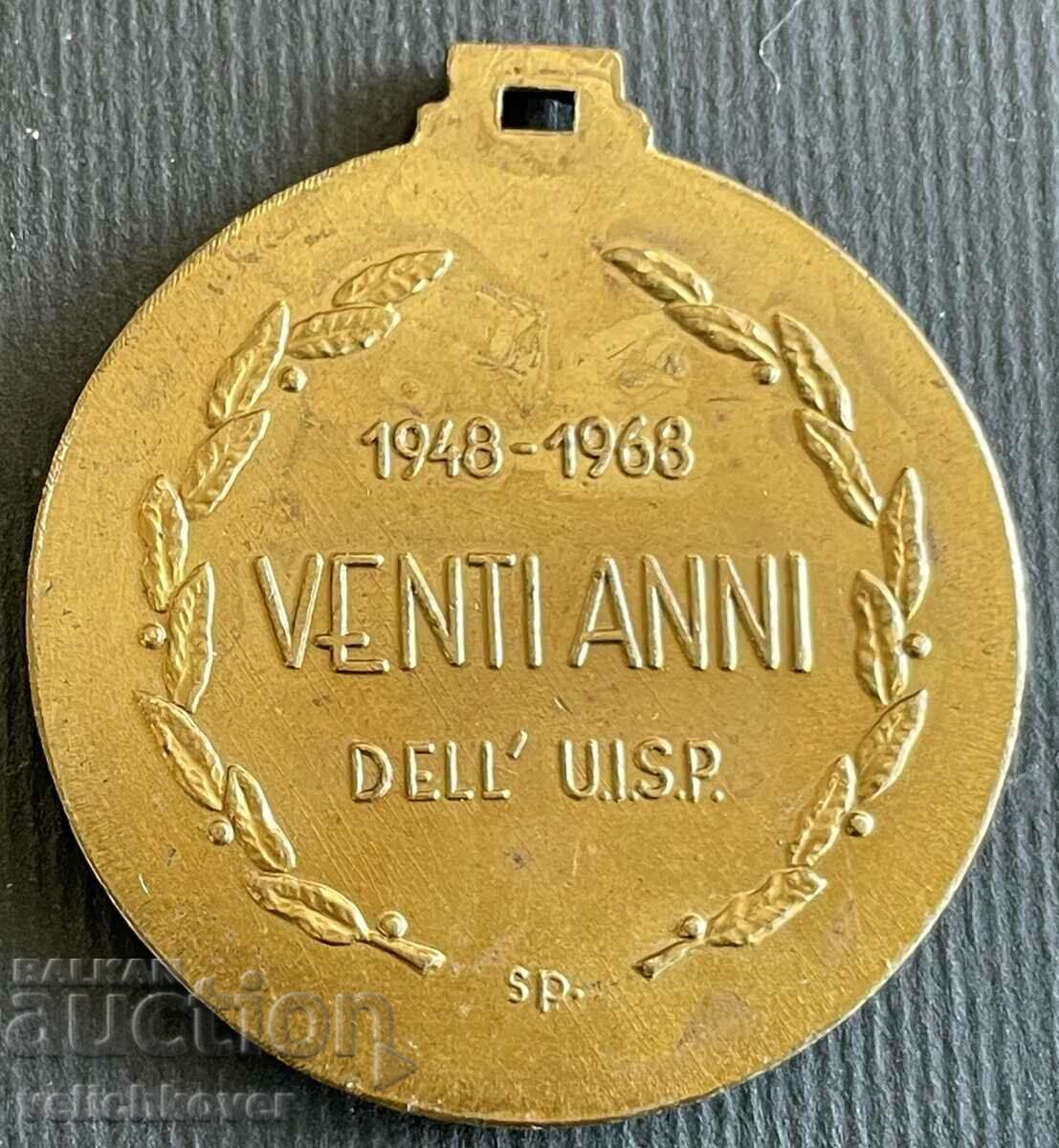 34767 Italy medal 20 years Railway Clubs 1968 with price 5.00 BGN | € 2.56 34767 Italy medal 20 years Railway Clubs 1968 with price 5.00 BGN | € 2.56