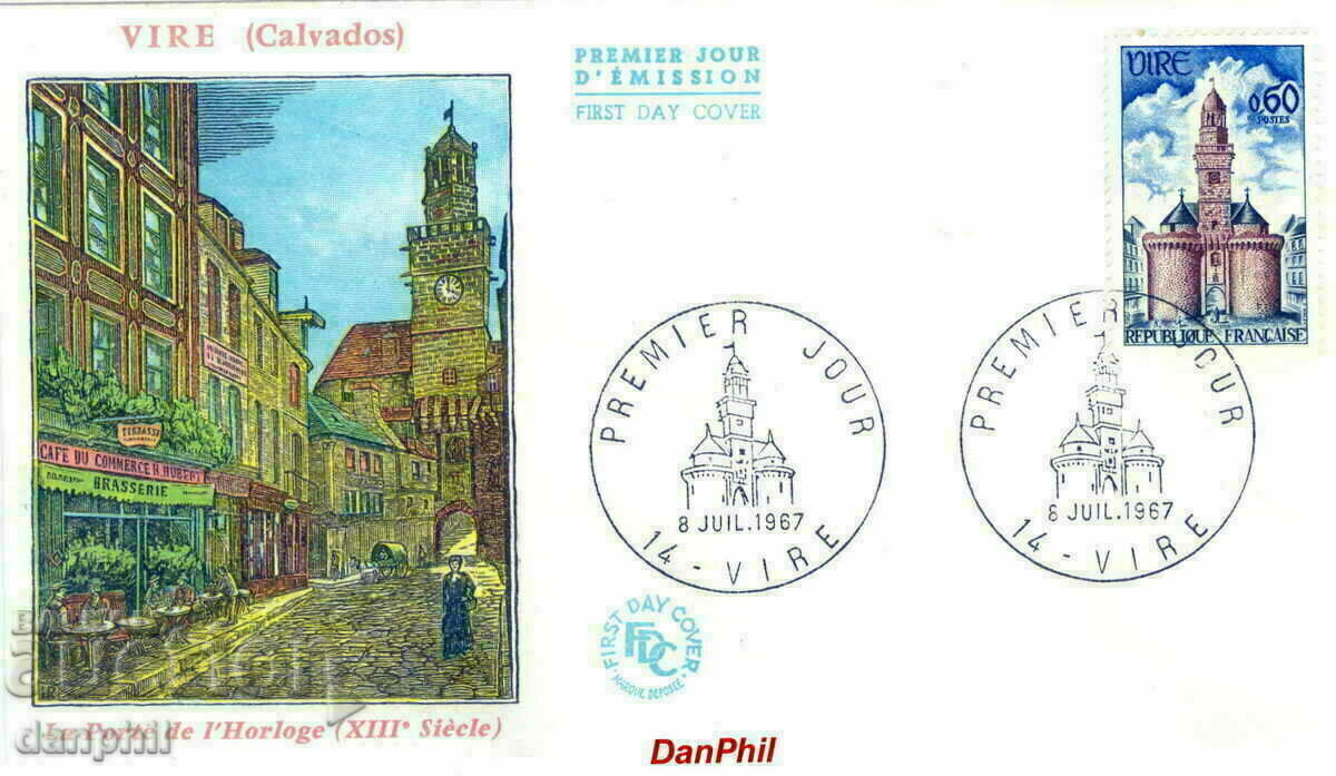 France - 1967 PPD/FDC - 07/08/1967 VIRE (Calvados)