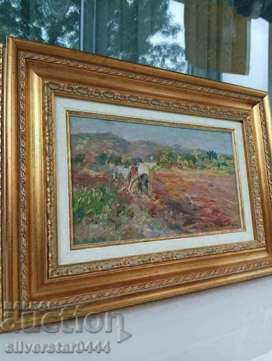 Delivery of Painting by Asen Belkovski - famous and rare artist Delivery of Painting by Asen Belkovski - famous and rare artist
