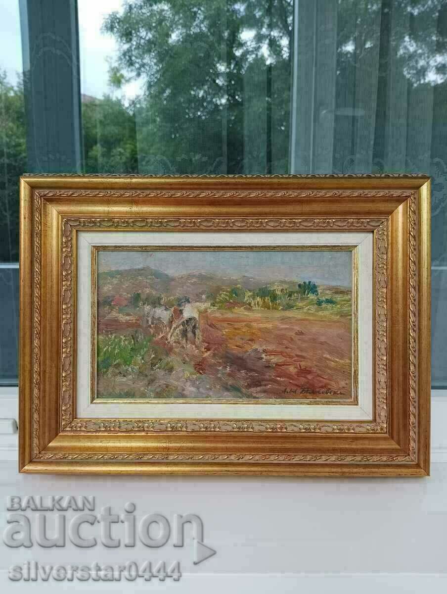 Painting by Asen Belkovski - famous and rare artist Painting by Asen Belkovski - famous and rare artist