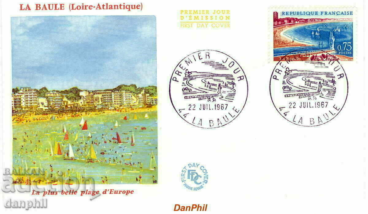 Franța - 1967 PPD/FDC - BAULA (Loire Atlantique) - plaja