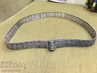 Solid Silver Niello Belt #4087