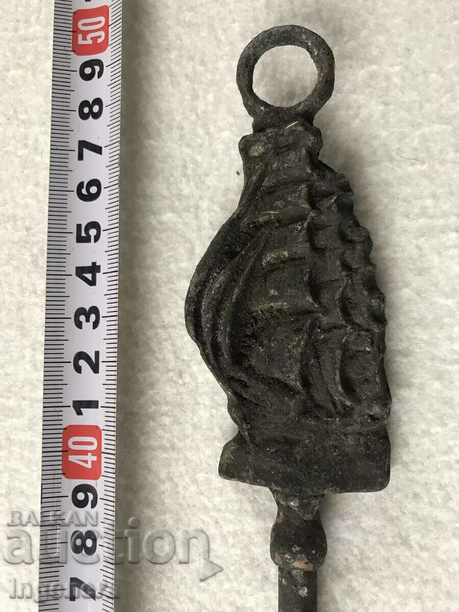 Delivery of FORK RYE UTENSILS FOR FIREPLACE BRONZE BRASS Delivery of FORK RYE UTENSILS FOR FIREPLACE BRONZE BRASS