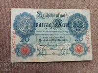 Германия 20 марки 1910 - 7 цифри
